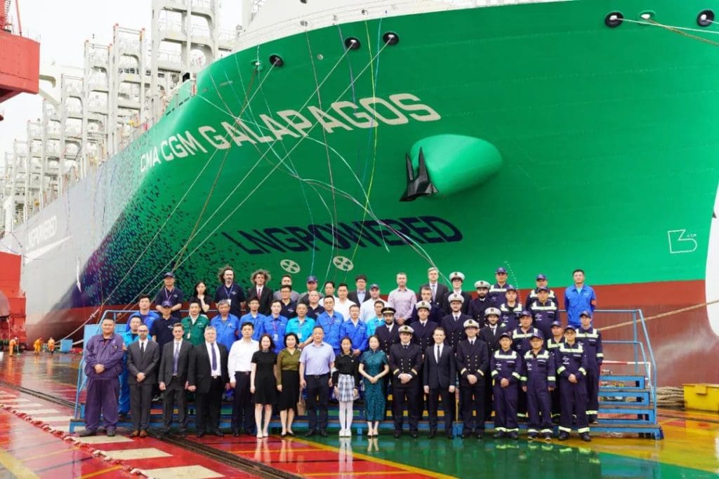 CMA CGM takes delivery of LNG-fueled Galapagos