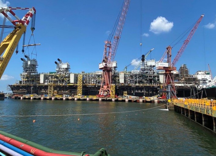 Eiffage: central hub completed for BP’s Tortue FLNG project