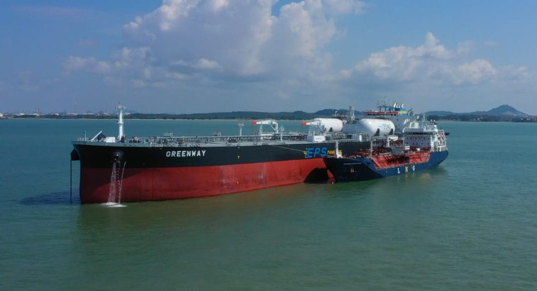 EPS Says Completes Bunkering Op For World S First LNG Powered Suezmax LNG Prime