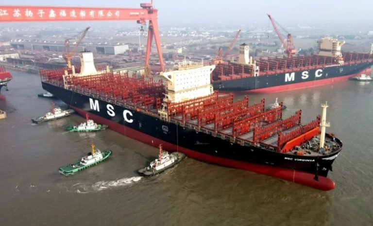 MSC takes delivery of second LNG-powered containership in China