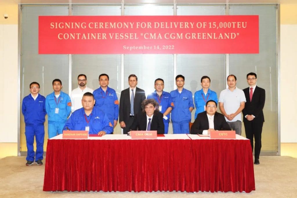 CMA CGM takes delivery of LNG-powered Greenland