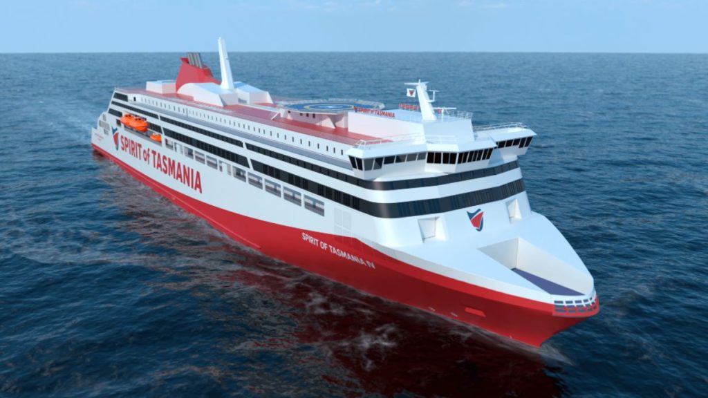 Rauma lays keel for first Tasmanian LNG-powered ferry