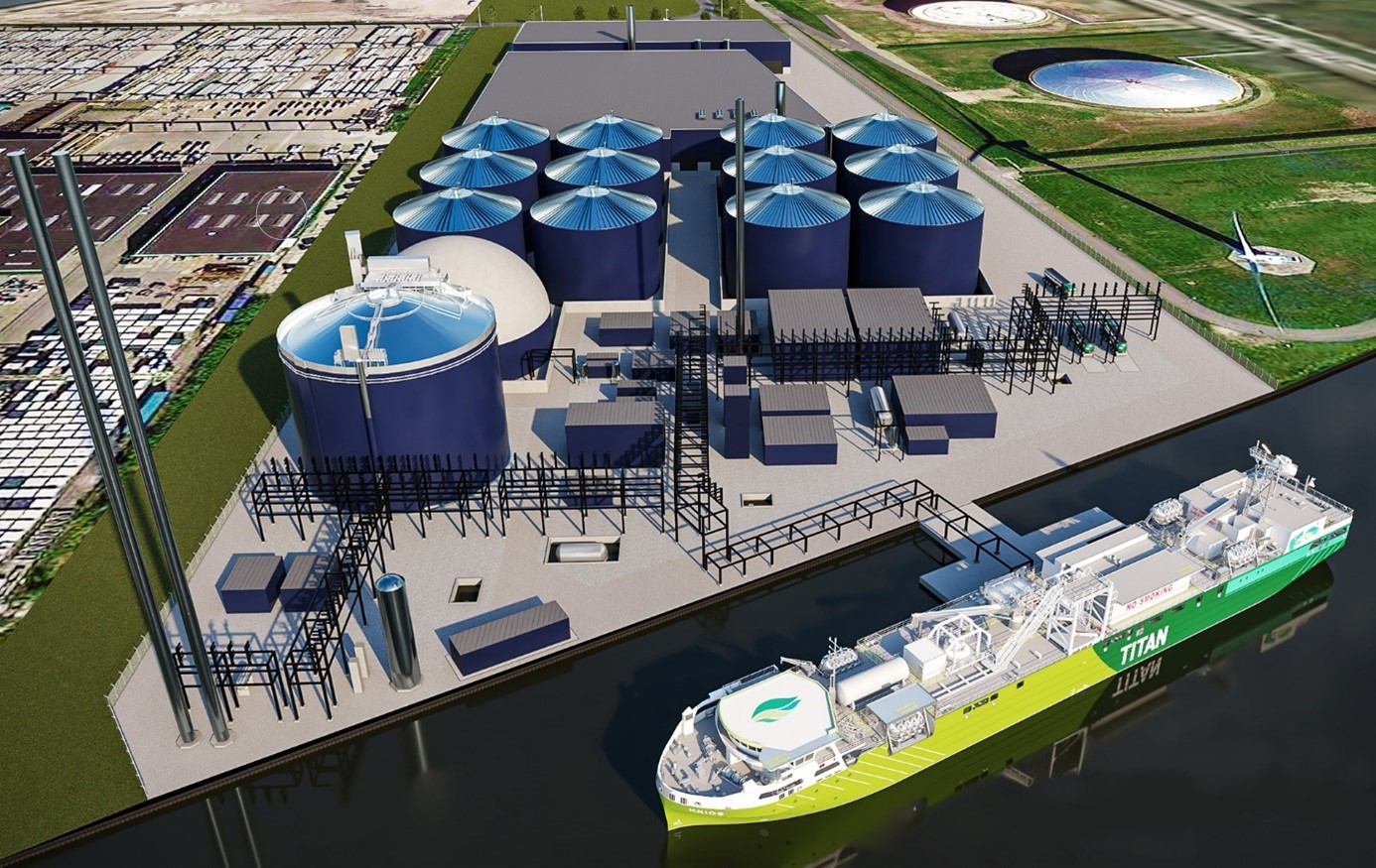 Titan inks deals for large bio-LNG plant in Amsterdam
