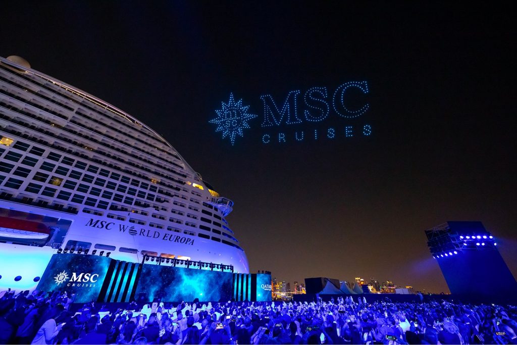 MSC Cruises holds naming ceremony for its first LNG-powered giant in Qatar