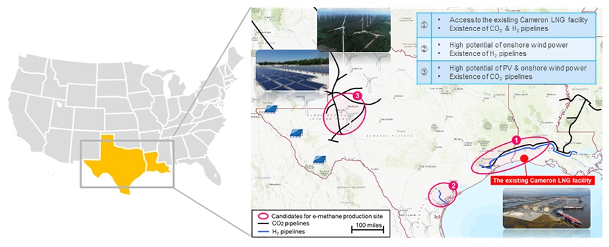 Four firms plan to liquefy e-methane at Cameron LNG and ship it to Japan