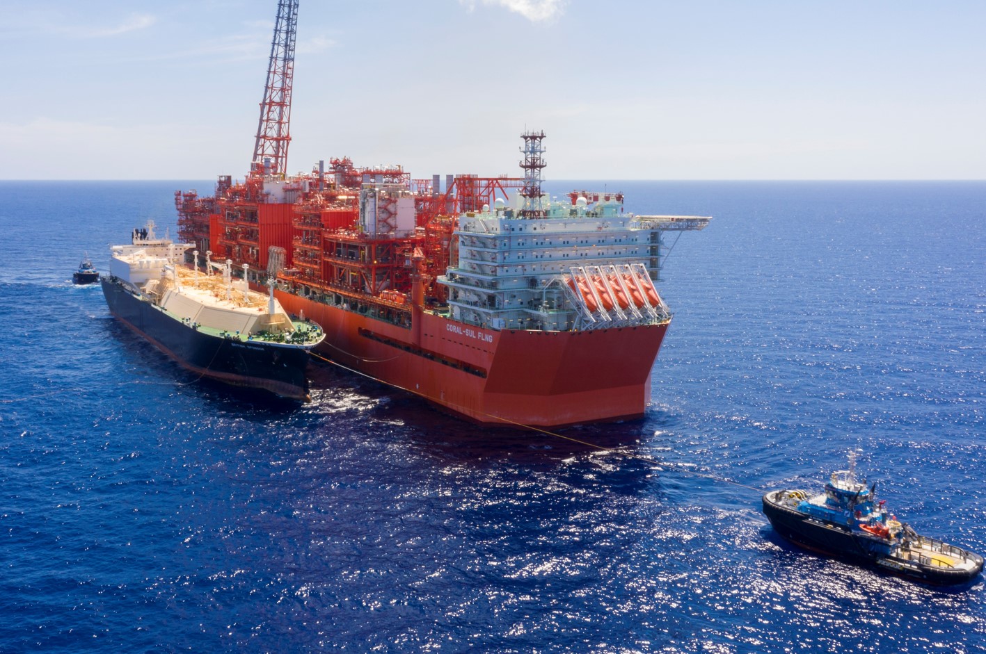 Eni's Coral Sul FLNG offshore Mozambique sends its first cargo
