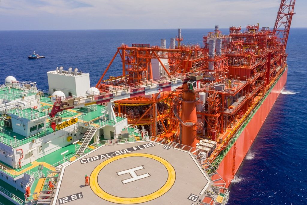 Eni's Coral Sul FLNG offshore Mozambique sends its first cargo