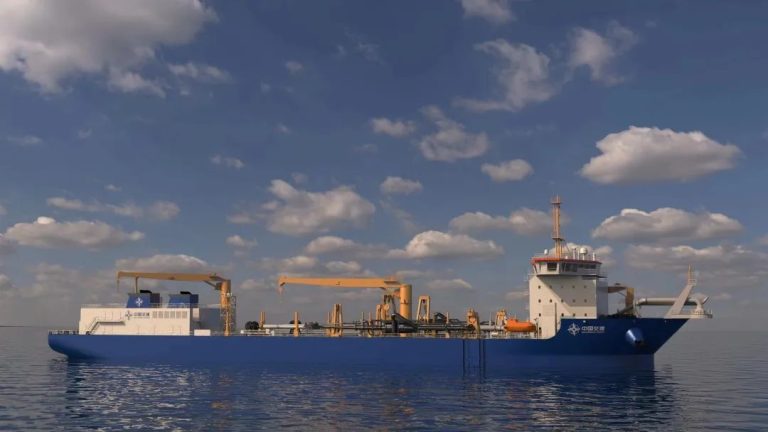 China's ZPMC kicks off work on LNG-powered dredger
