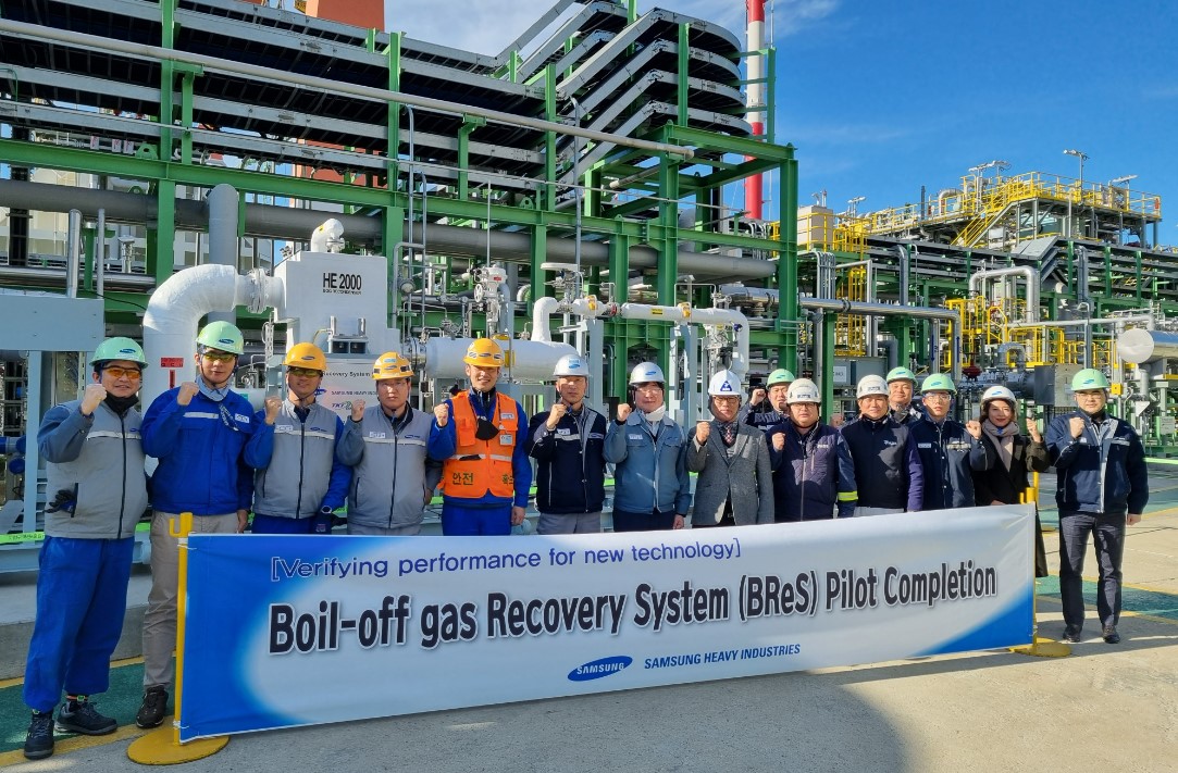 Samsung Heavy develops BOG recovery system for LNG-powered ships