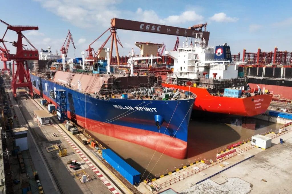 Jiangnan launches Jovo’s LNG carrier