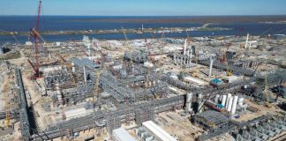 Work progresses on Golden Pass LNG export plant in Texas