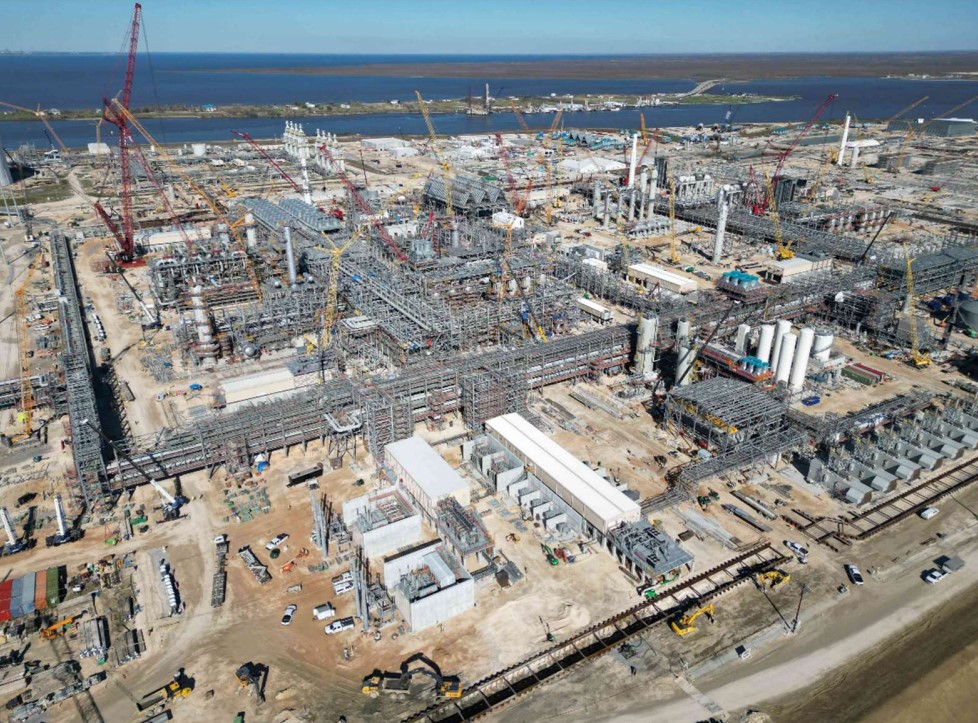 Work progresses on Golden Pass LNG export plant in Texas
