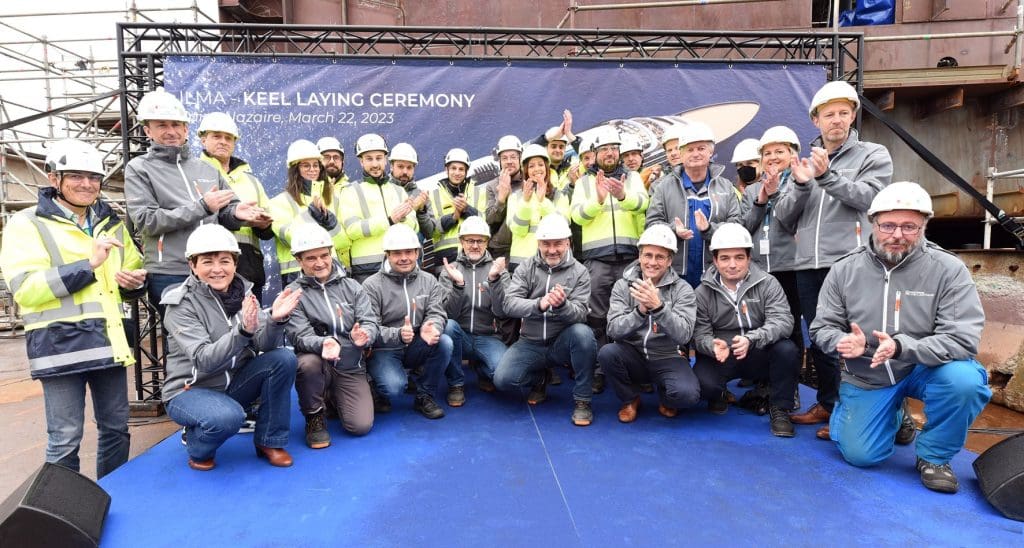 Work progresses on first Ritz-Carlton LNG-powered yacht in France