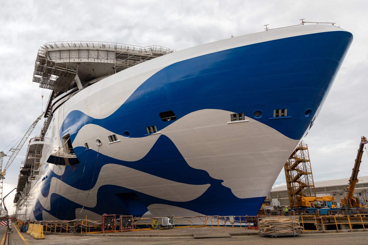 Fincantieri launches first LNG-powered ship for Princess Cruises