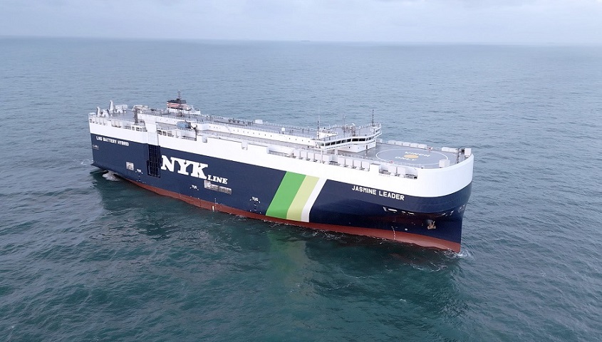 NYK's third LNG-powered PCTC arrives in Hiroshima