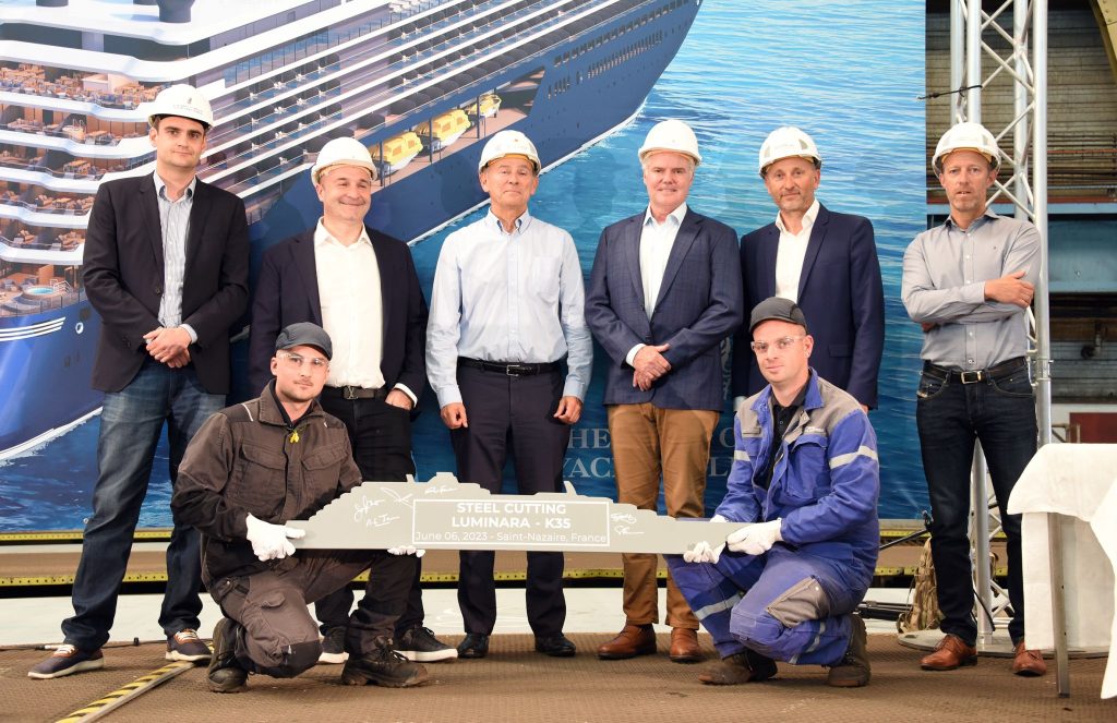 Keel laid for second Ritz-Carlton LNG-powered yacht in France