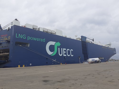 UECC teams up with Repsol to complete its first Mediterranean LNG bunkering op
