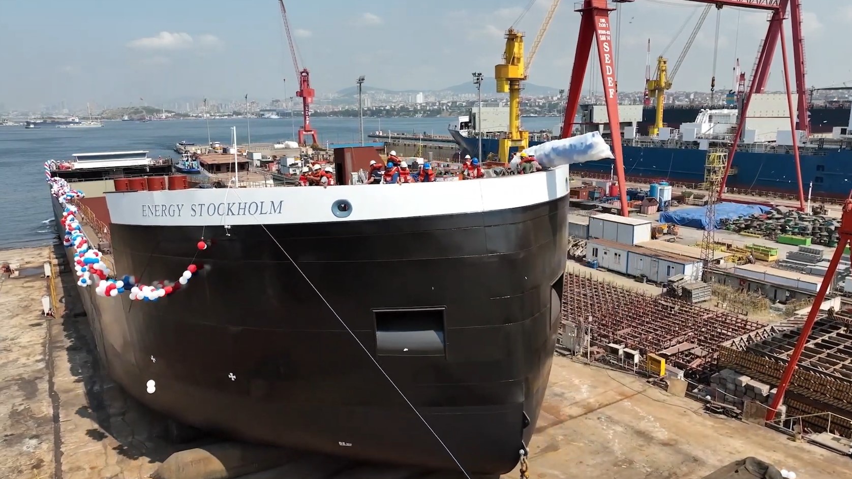 Europe’s largest inland LNG bunkering barge launched