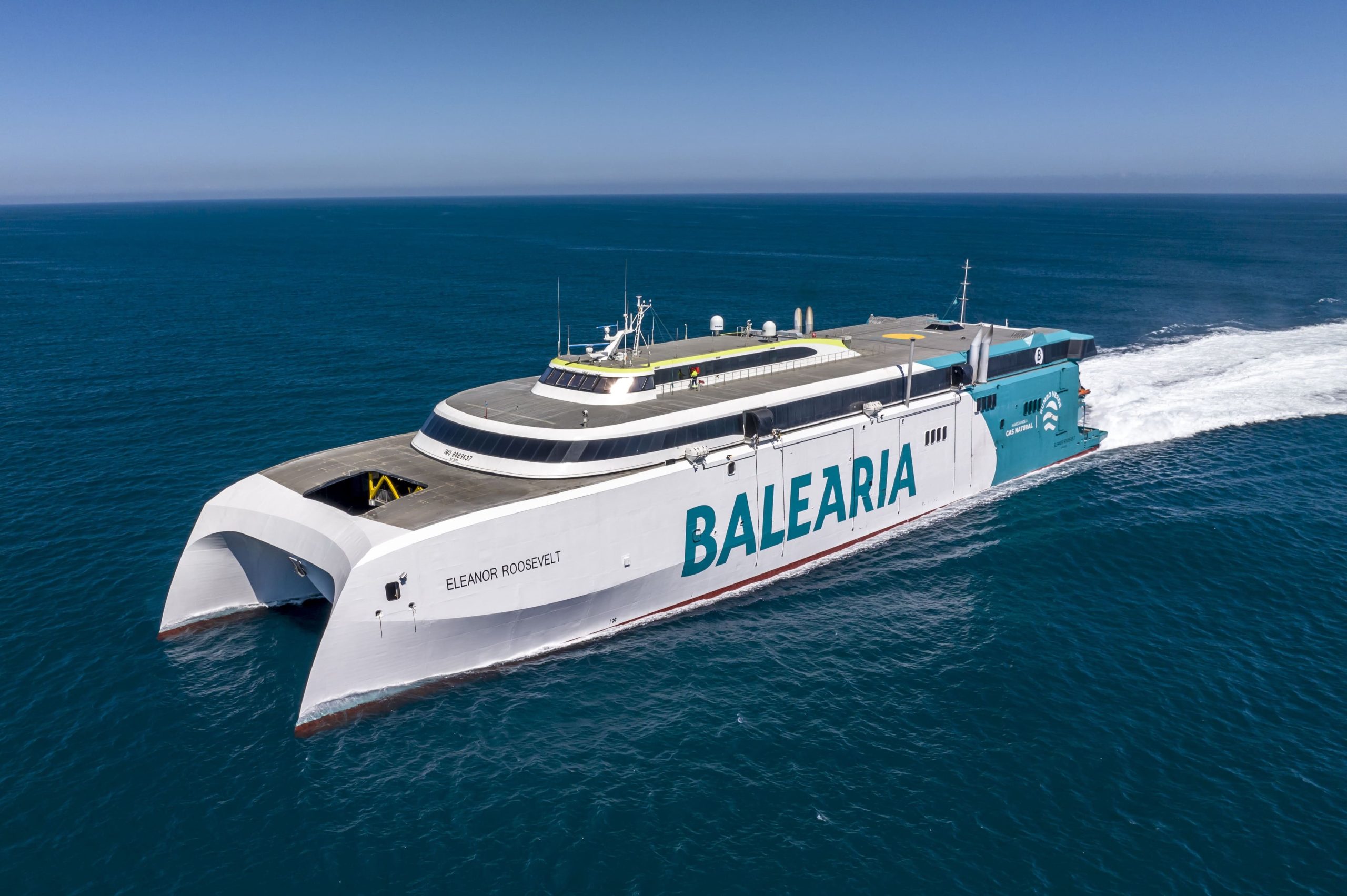 Balearia's dual-fuel fleet is now 100 percent powered by LNG