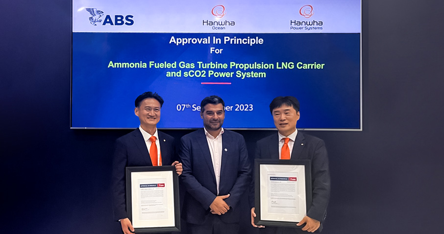 Hanwha Ocean gets ABS OK for ammonia-powered LNG carrier