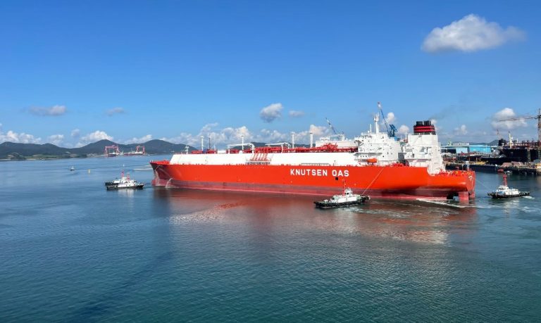 Norwegian shipowner Knutsen has taken delivery of a new Shell-chartered LNG carrier from South Korea’s Hyundai Samho Heavy Industries.