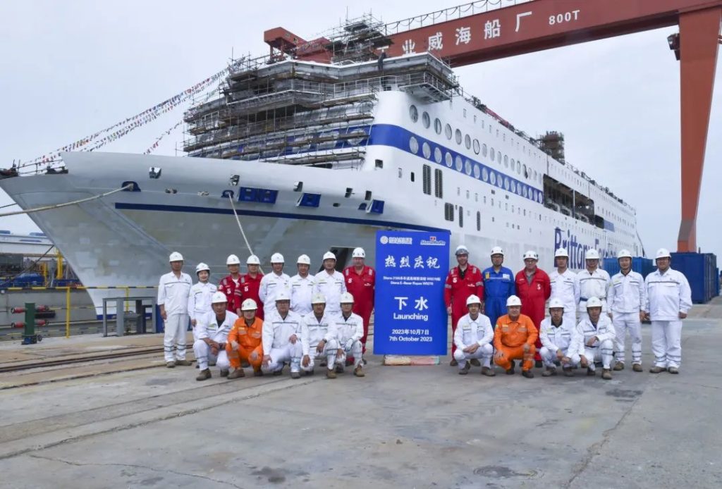 China Merchants yard launches Stena's LNG-powered ferry