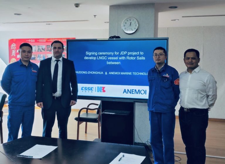 Anemoi, Hudong-Zhonghua to work on rotor sail designs for LNG carriers