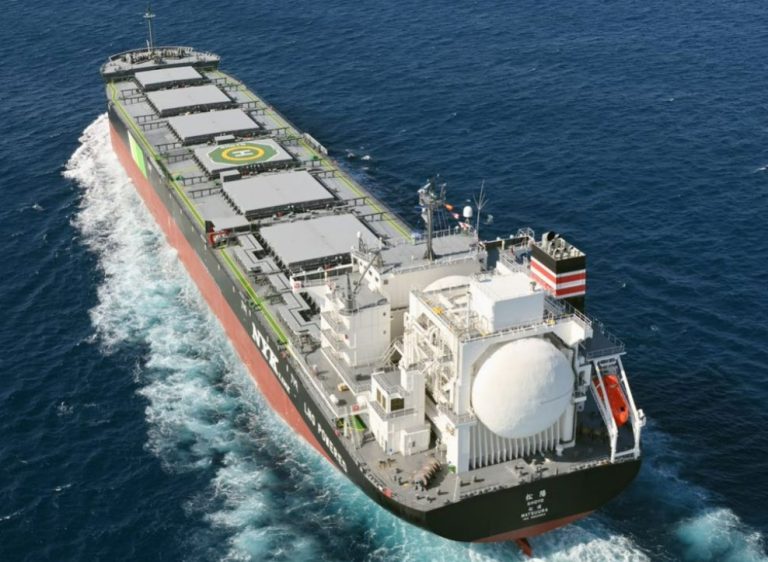NYK says world's first LNG-powered Panamax bulker starts operations