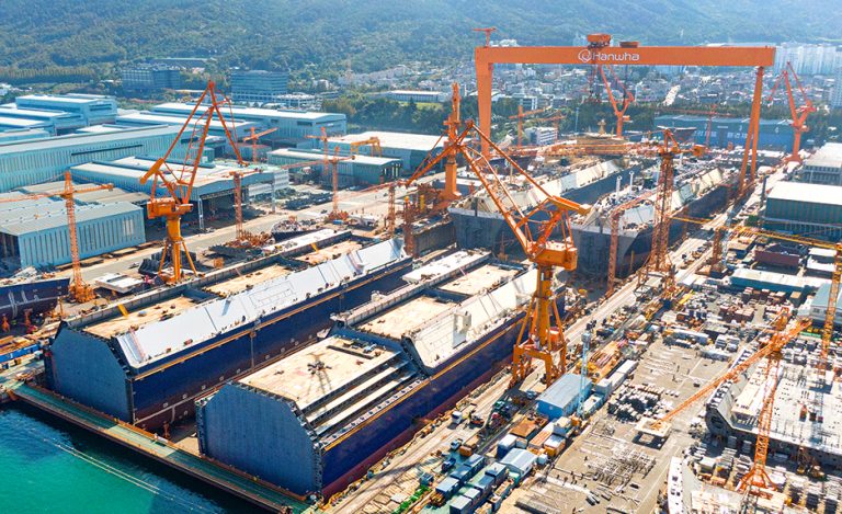 South Korea's Hanwha Ocean speeds up construction of LNG carriers