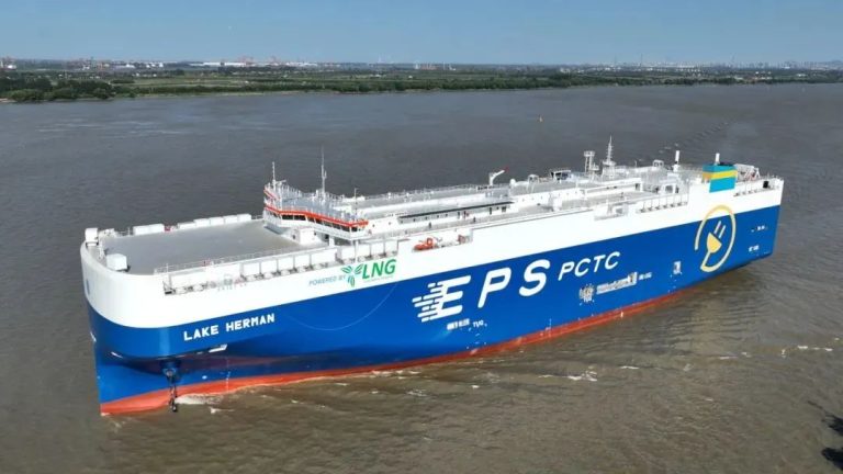 EPS takes delivery of its first LNG-powered PCTC