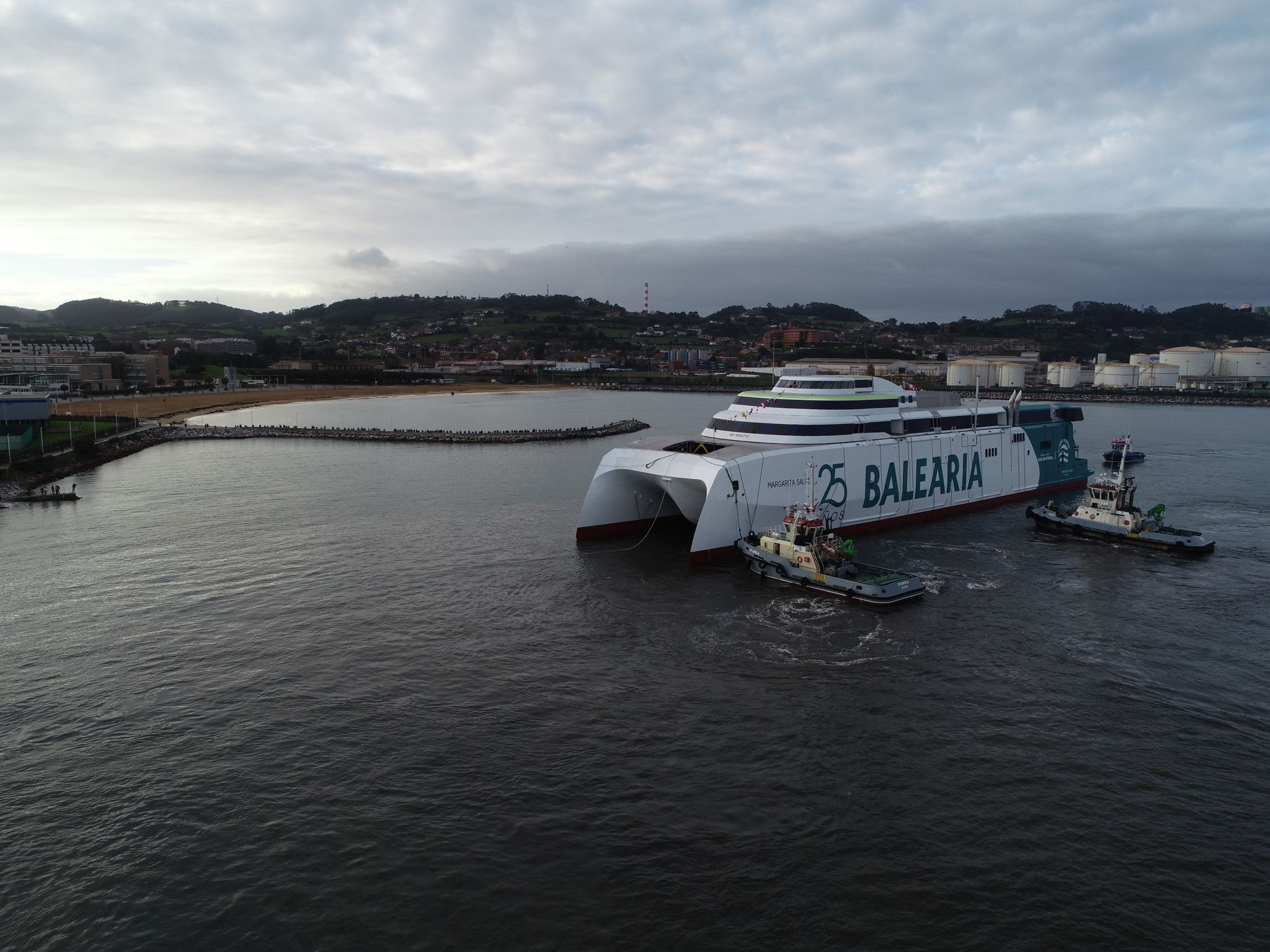 Balearia's second LNG-powered fast ferry launched in Spain