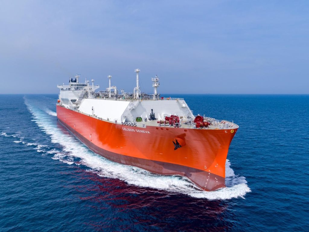 Celsius takes delivery of new LNG carrier in South Korea