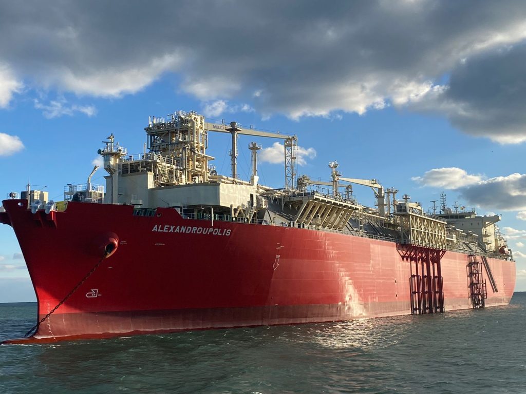 Gastrade arrival of commissioning LNG cargo delayed due to bad weather