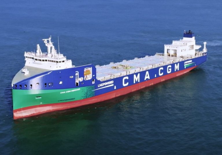 CMA CGM welcomes first containership in new series of LNG-powered vessels
