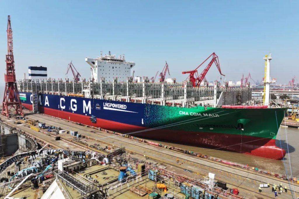 Jiangnan launches CMA CGM's LNG-powered duo