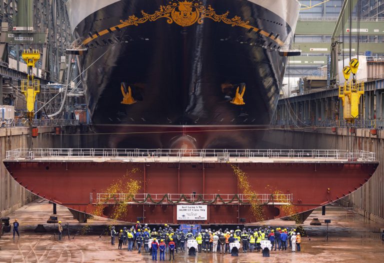 Keel laid for Disney’s third LNG-fueled cruise ship