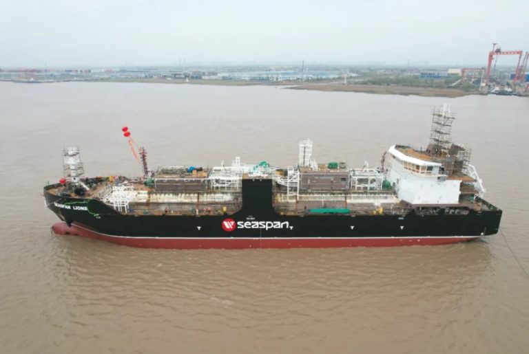 CIMC SOE launches Seaspan’s second LNG bunkering ship