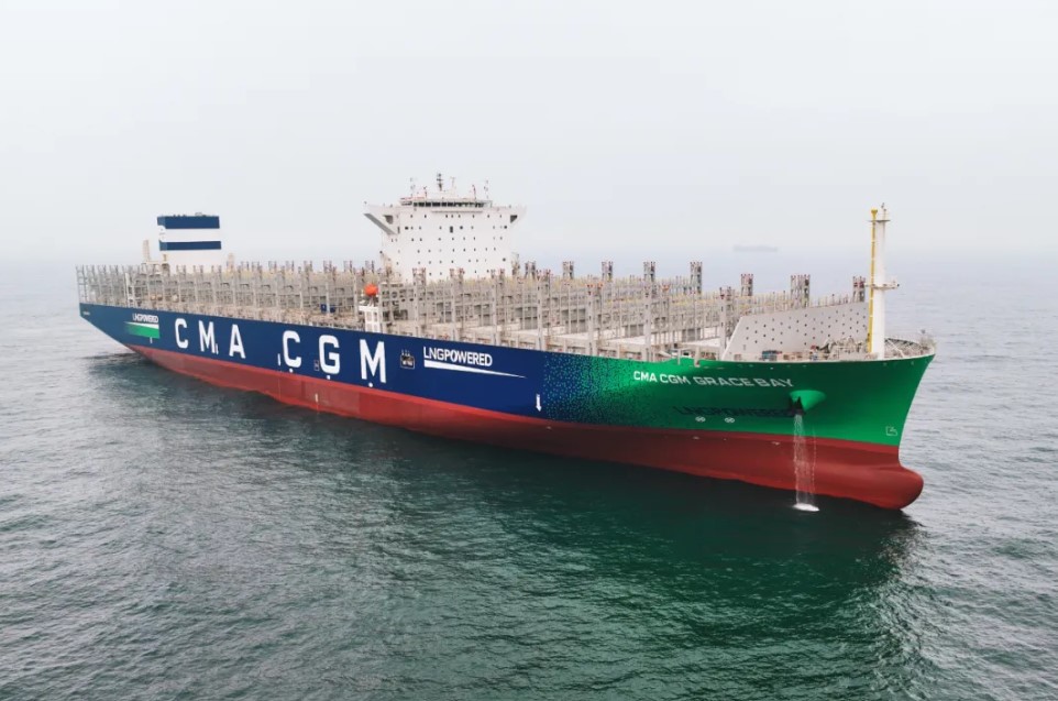 Jiangnan delivers LNG-fueled CMA CGM Grace Bay