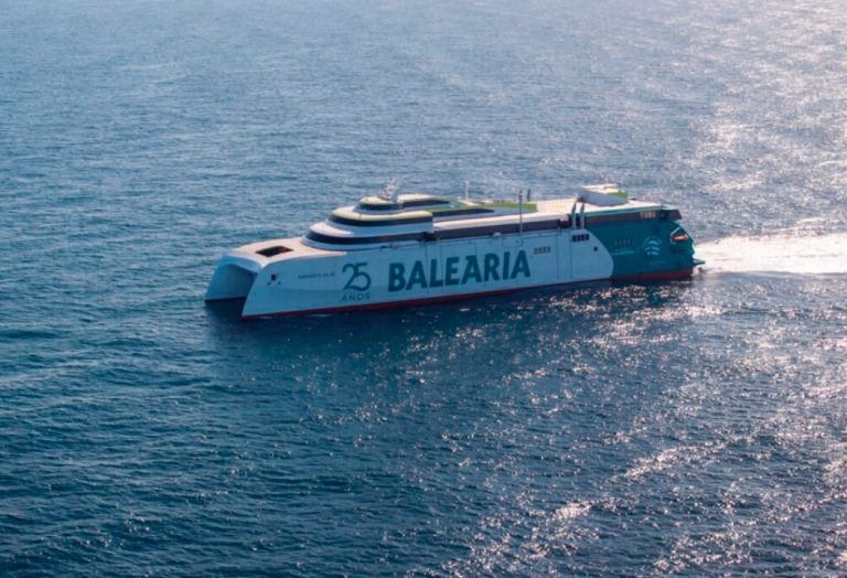 Balearia’s second LNG-powered fast ferry nears delivery