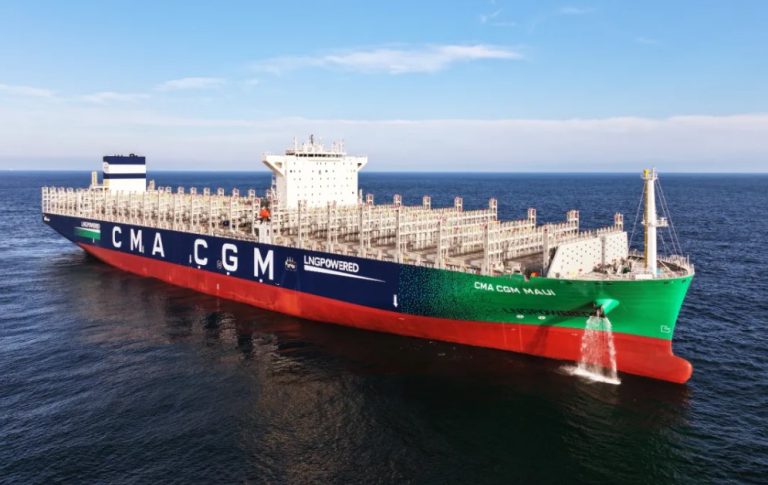 Jiangnan hands over LNG-fueled CMA CGM Maui