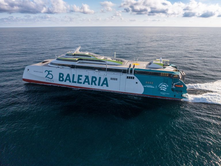 Second LNG-powered fast ferry joins Balearia's fleet