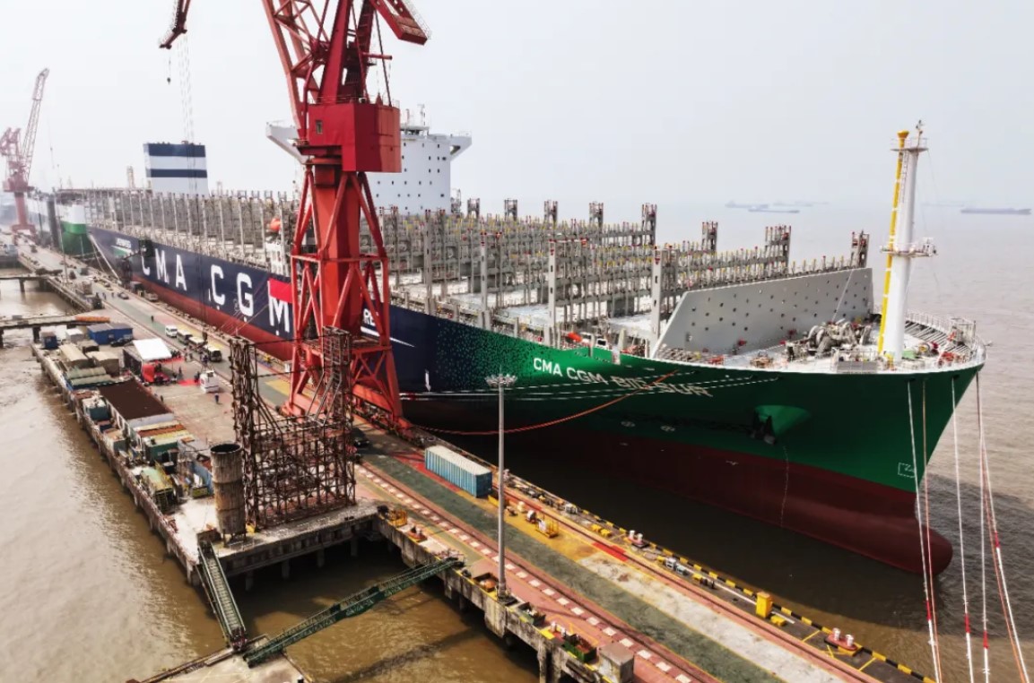 Jiangnan delivers LNG-fueled CMA CGM Big Sur