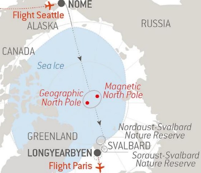 Ponant's LNG-powered vessel in North Pole first