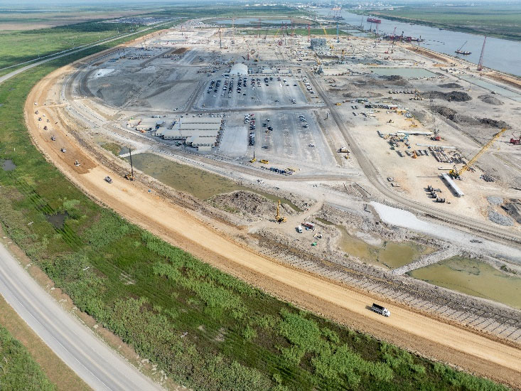 Construction moving forward on Sempra’s Port Arthur LNG export terminal