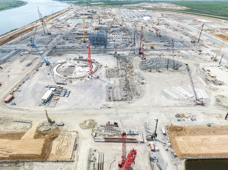 Construction moving forward on Sempra’s Port Arthur LNG export terminal