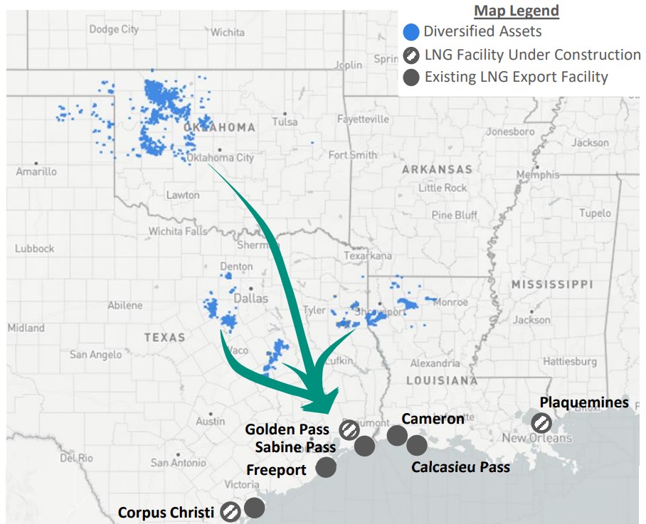 Diversified Energy to supply gas to Gulf Coast LNG export facility