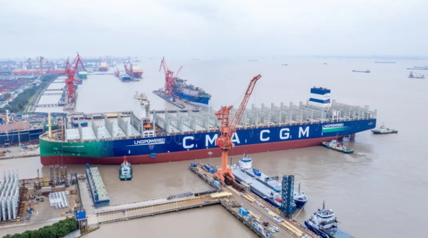 Hudong-Zhonghua launches CMA CGM’s LNG-powered giant