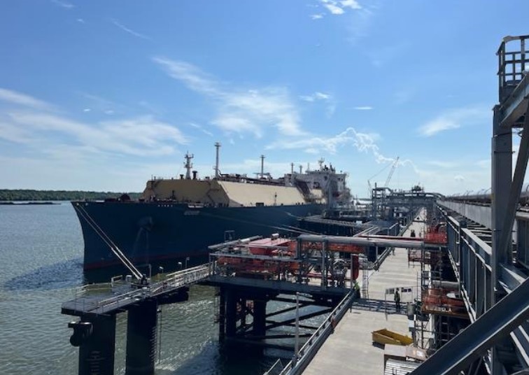 Venture Global's vessel arrives at Plaquemines LNG plant