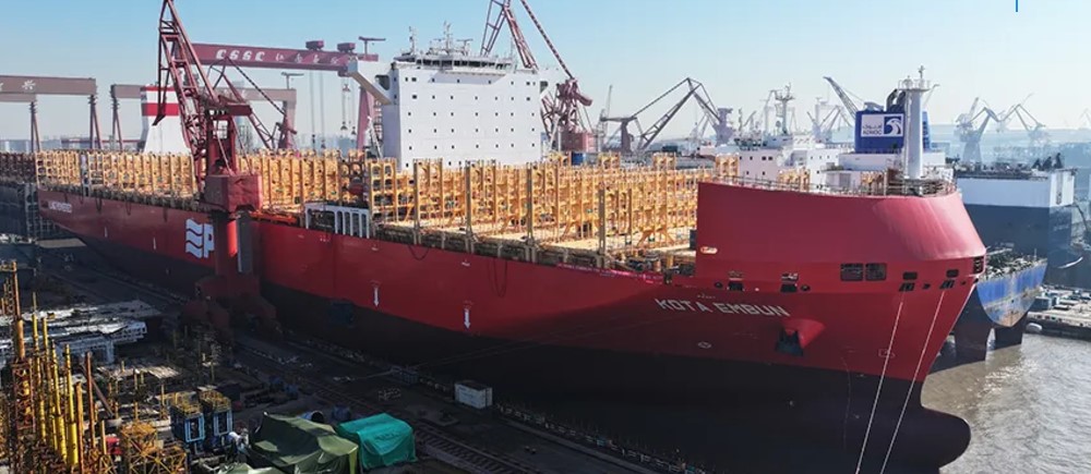 Jiangnan launches PIL’s LNG-fueled containership