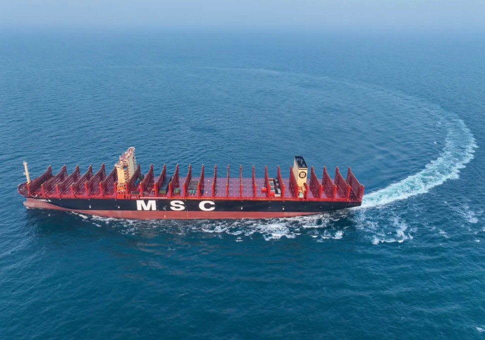 MSC’s LNG-powered containership completes trials in China